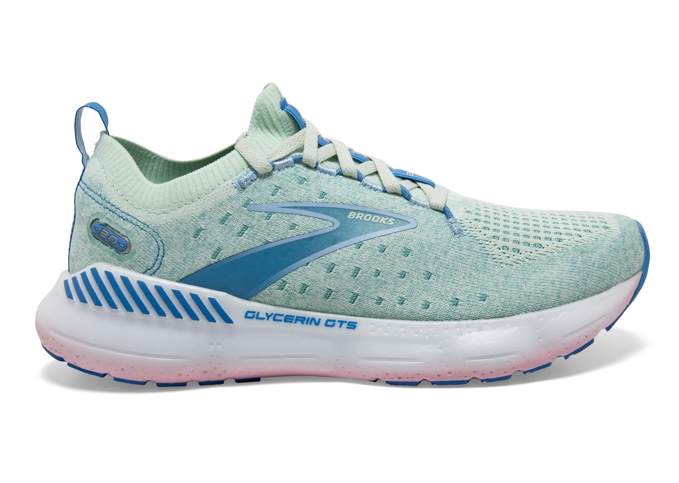 Brooks Glycerin StealthFit GTS 20 (B Width) - Blue Glass/Marina (Womens)