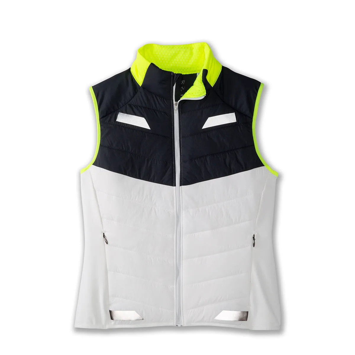 Brooks Run Visible Insulated Vest Womens | White/asphalt/nightlife