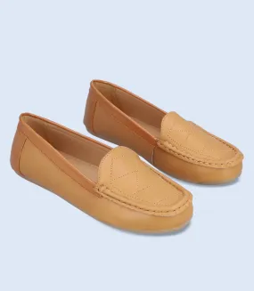 BW8876-TAN-Women Comfort Moccasins