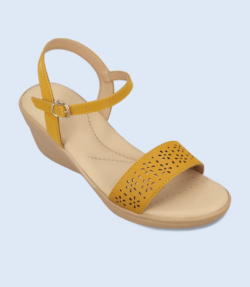 BW9261-MUSTARD-Women Comfort Sandal