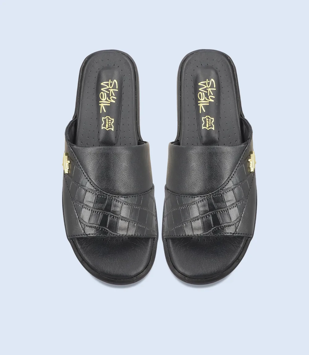 BW9513-BLACK-Women Comfort Slipper