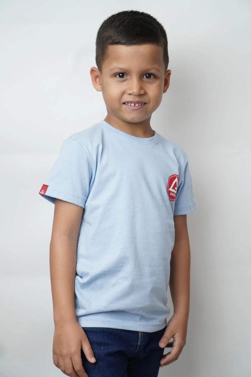 Camiseta Infantil Red Shield BJJ- Azul