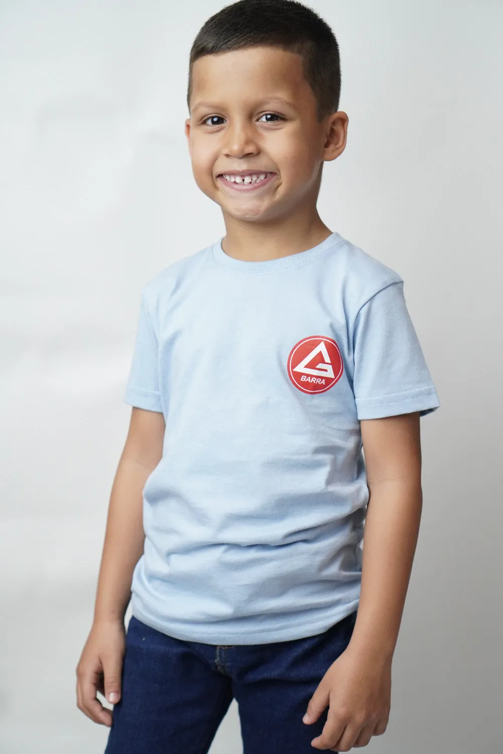 Camiseta Infantil Red Shield BJJ- Azul