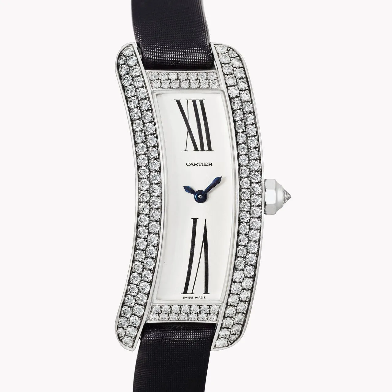 Cartier Ballerine with Pave Diamonds