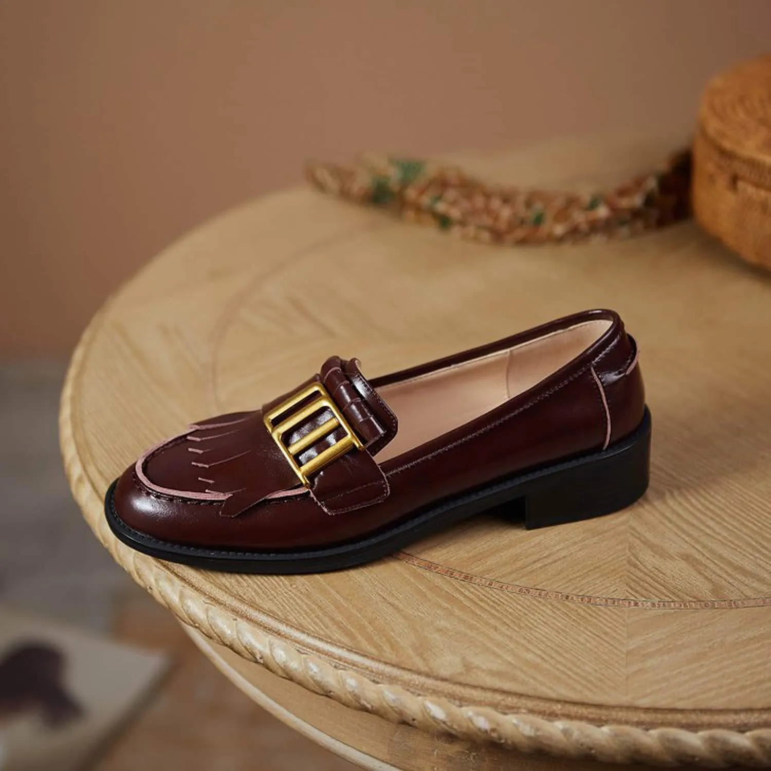 Casual Slip-On Metal Tassels Loafers