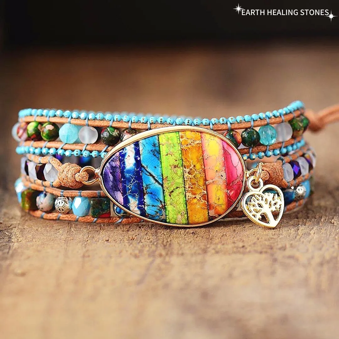 Chakra Healing Wrap Bracelet