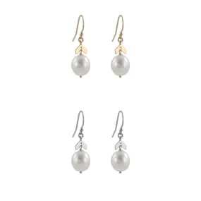 Chevron Pearl Earrings