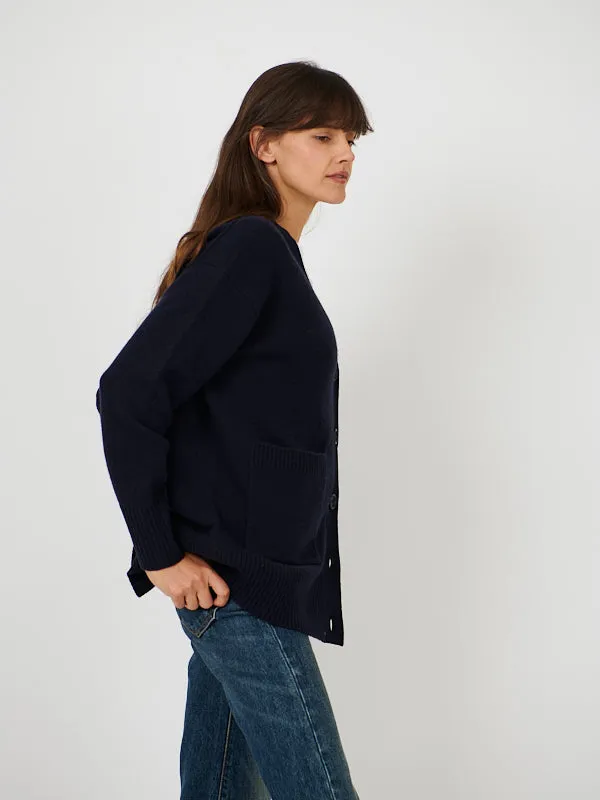 Comfort Cardigan in Navy