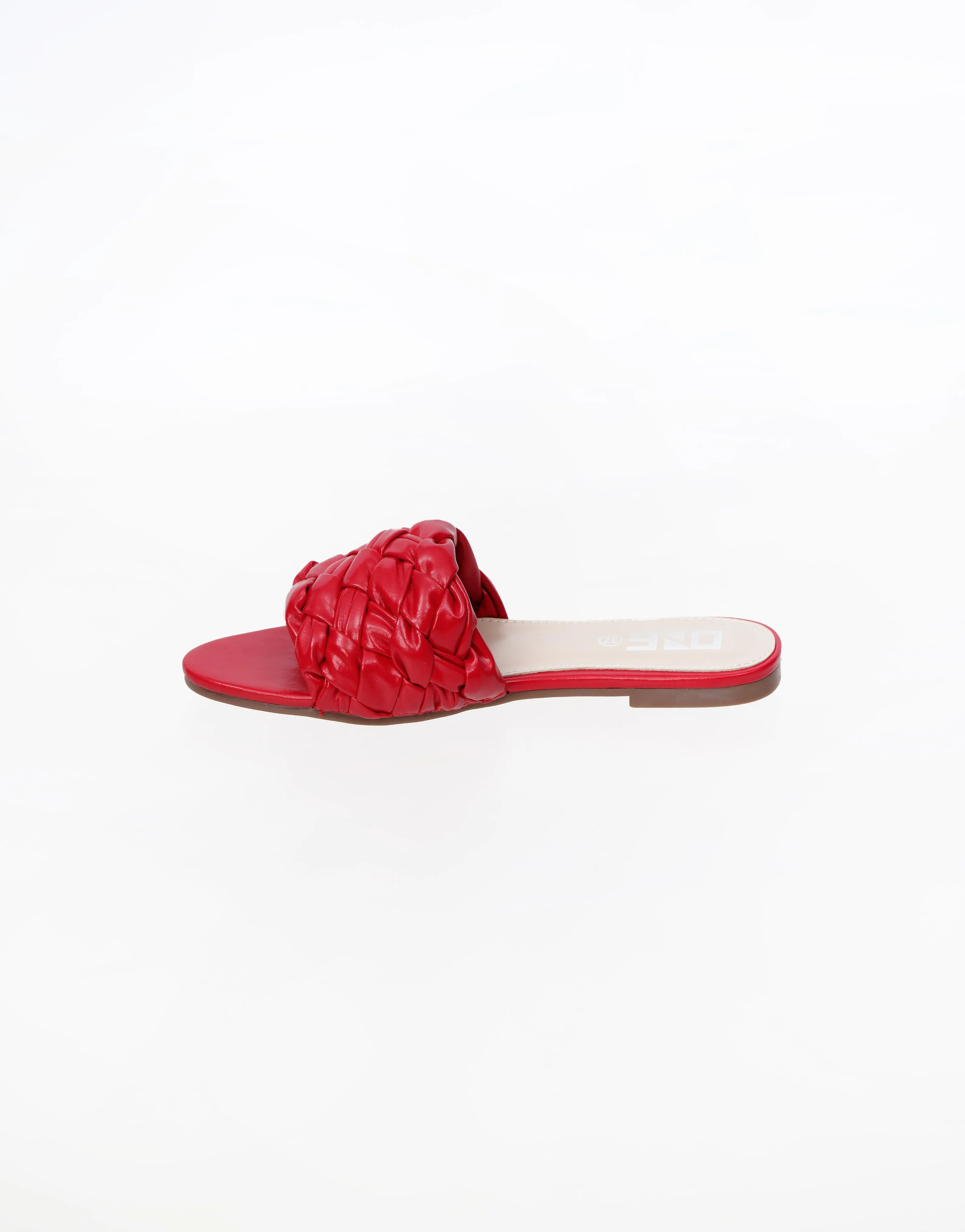 Comfort Textured Slippers Red