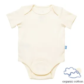 cream organic cotton magnetic bodysuit