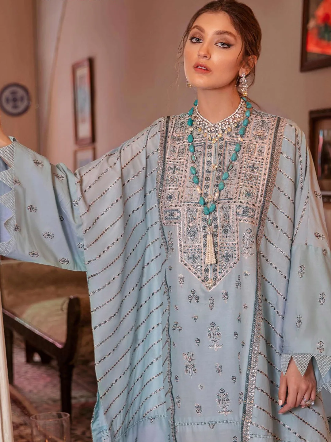 Designer Embroidered Lawn