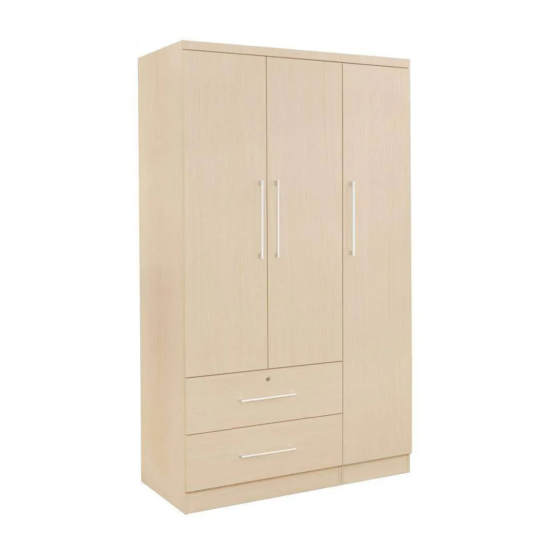 Deverac 3 Open Door Wardrobe with Drawers (120cm)