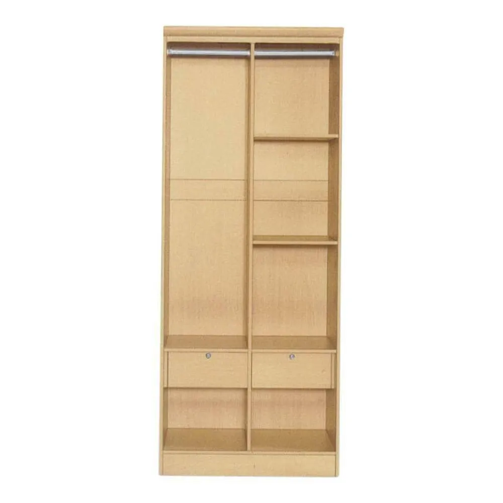 Devereau Mirror Open Door Wardrobe