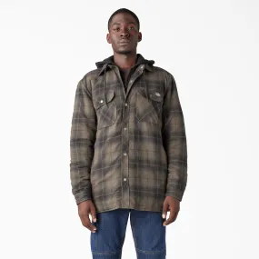 Dickies Water Repellent Flannel Hooded Shirt Jacket