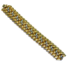 Eclat Jewels - One of a Kind Estate Bracelet - Round Diamonds, 18k Yellow Gold