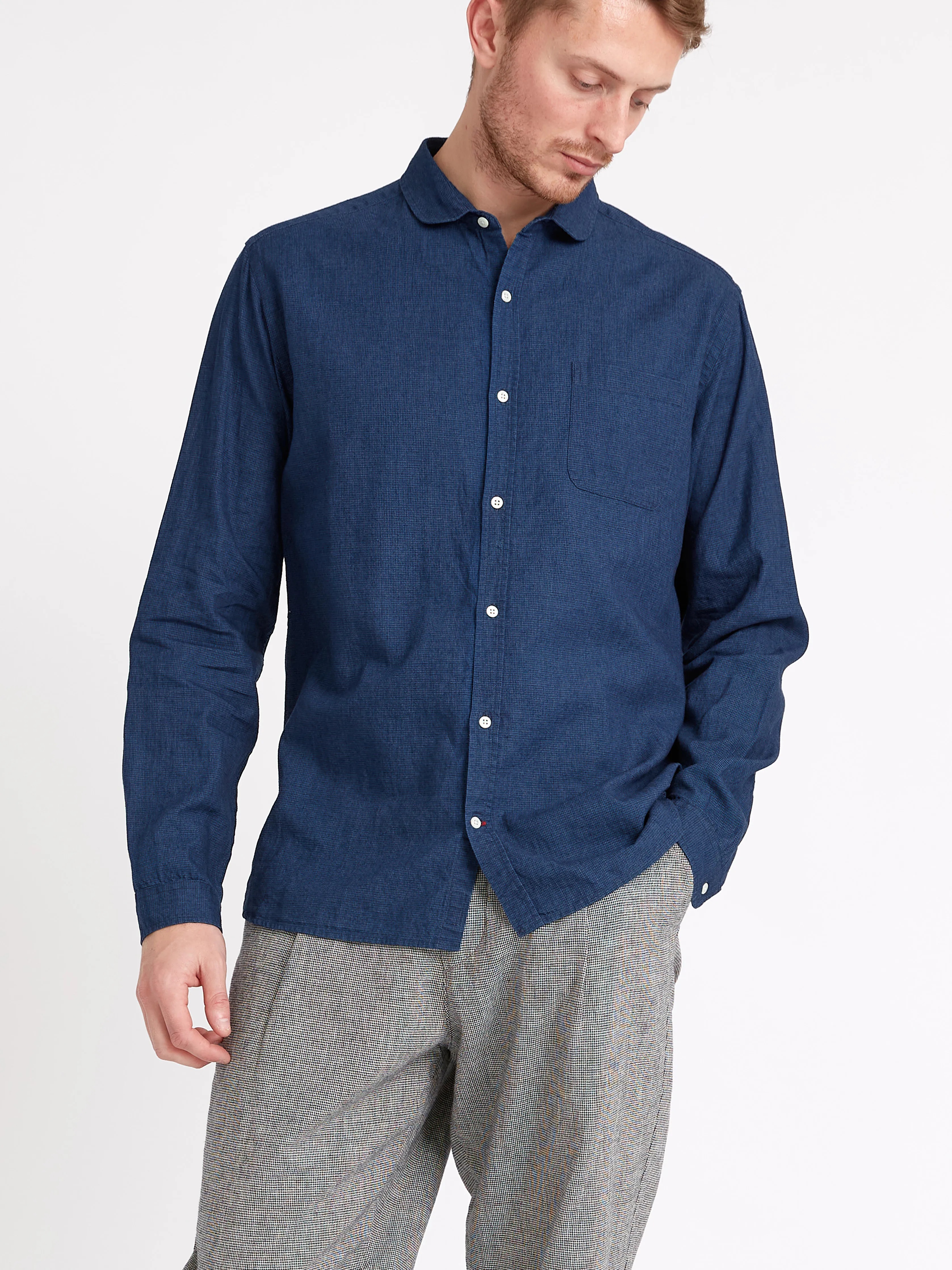 Eton Collar Shirt Lawes Navy