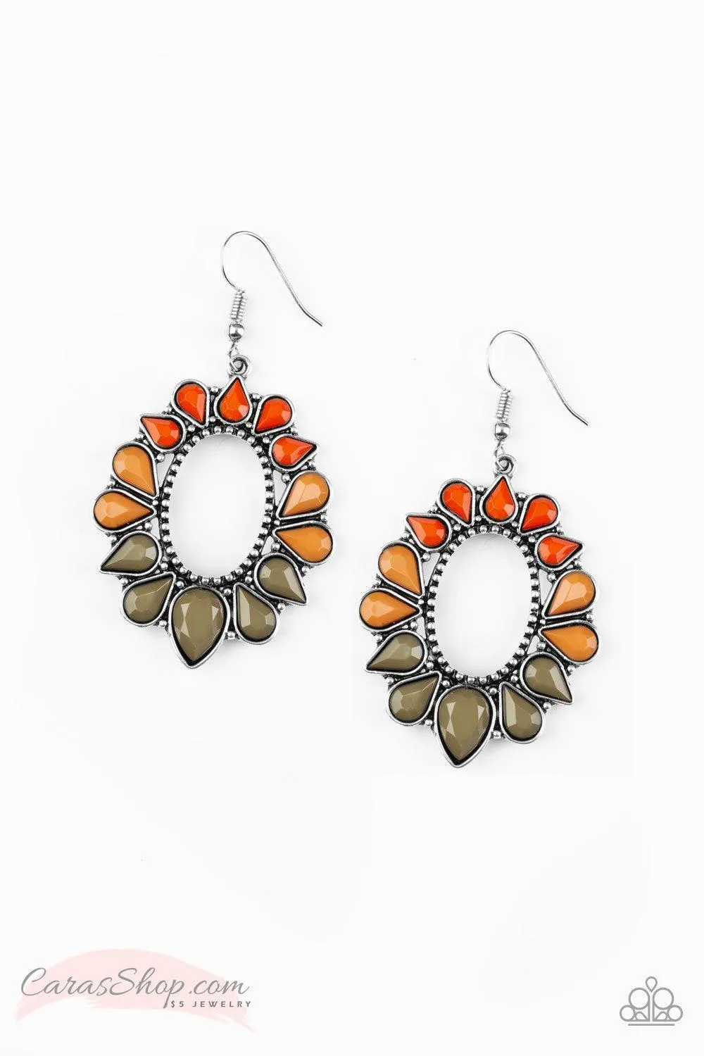 Fashionista Flavor - Multi-color Earrings - Paparazzi Accessories