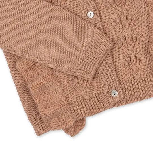 Fiol Frill Cardigan - Maple Sugar