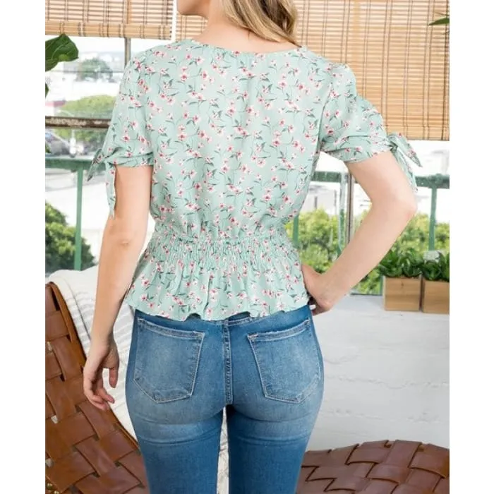 Floral Peplum Top