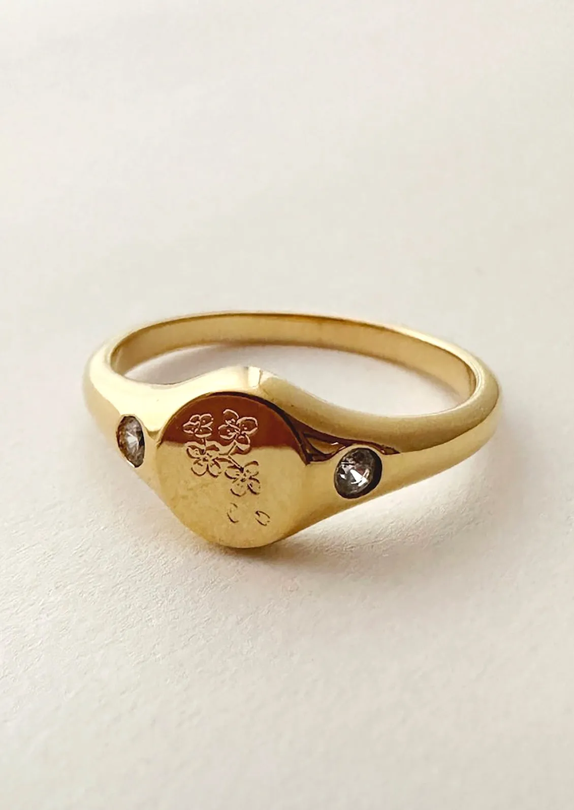 Floret Signet Ring