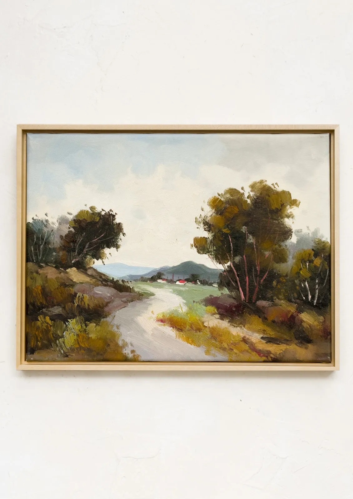 Framed Oil Landscape Painting, Vista VI