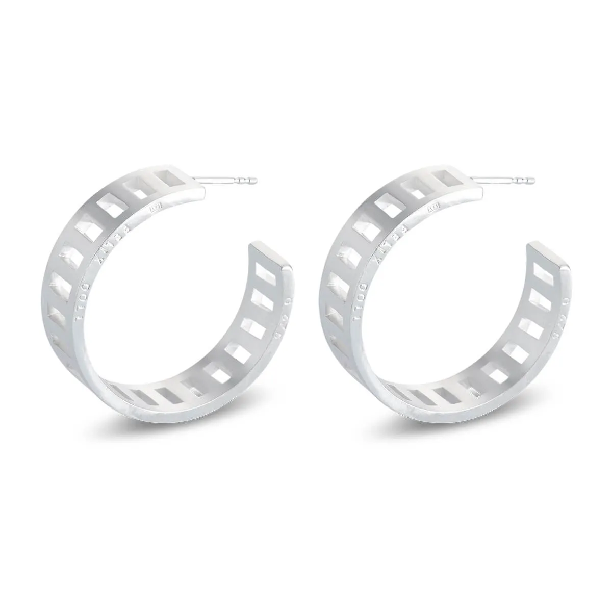 G 675  - Striped Circle Earrings