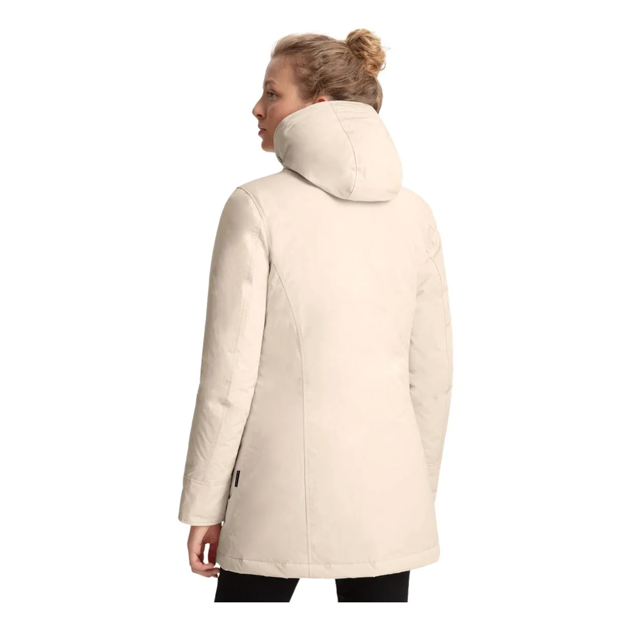 Giubbino Donna Woolrich Luxury Arctic Raccoon Parka Avorio