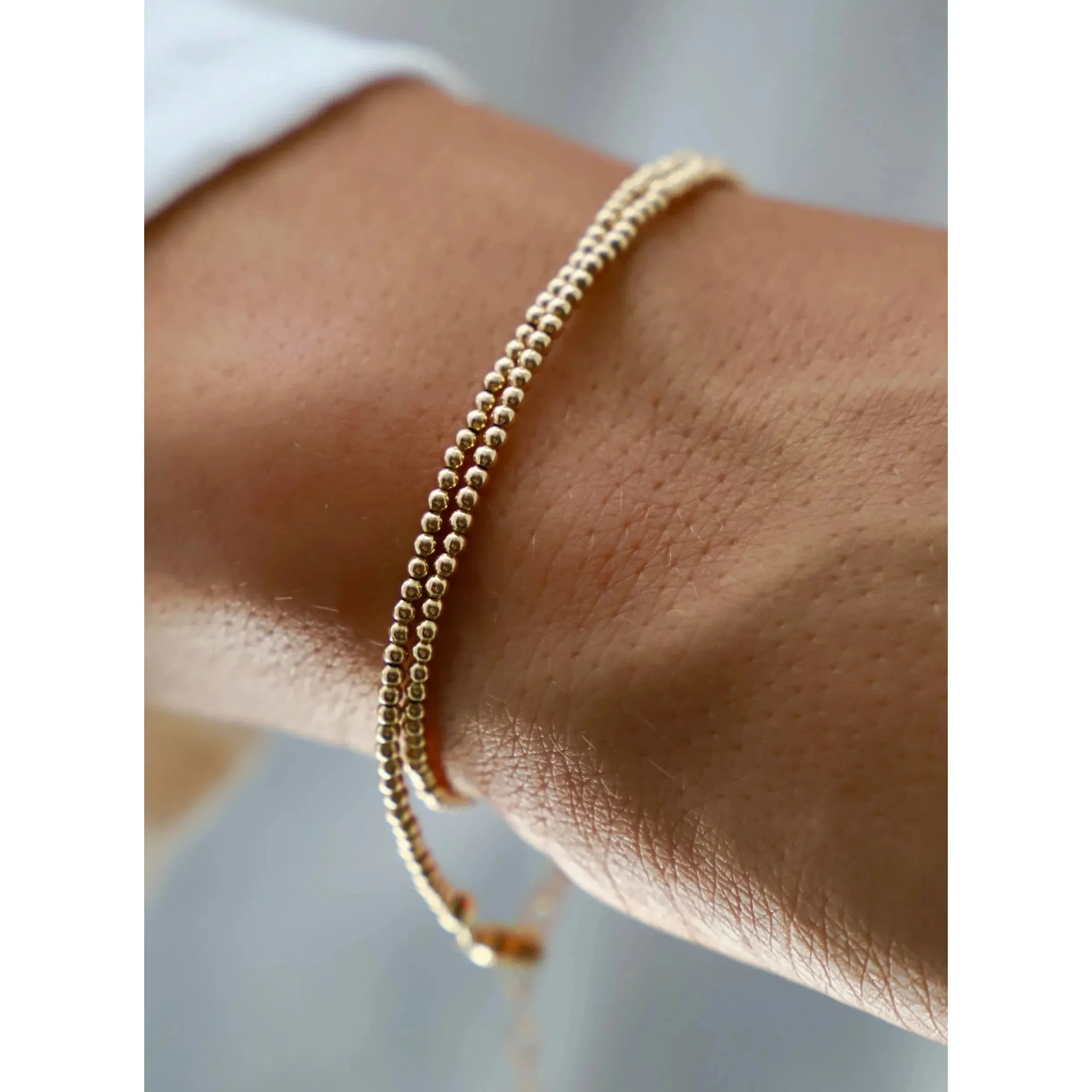 Gold Double Wrap Bracelet