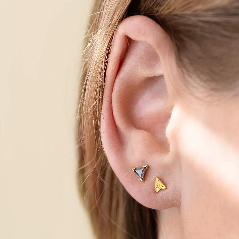 Gold Stud Earrings - Arrow Earring