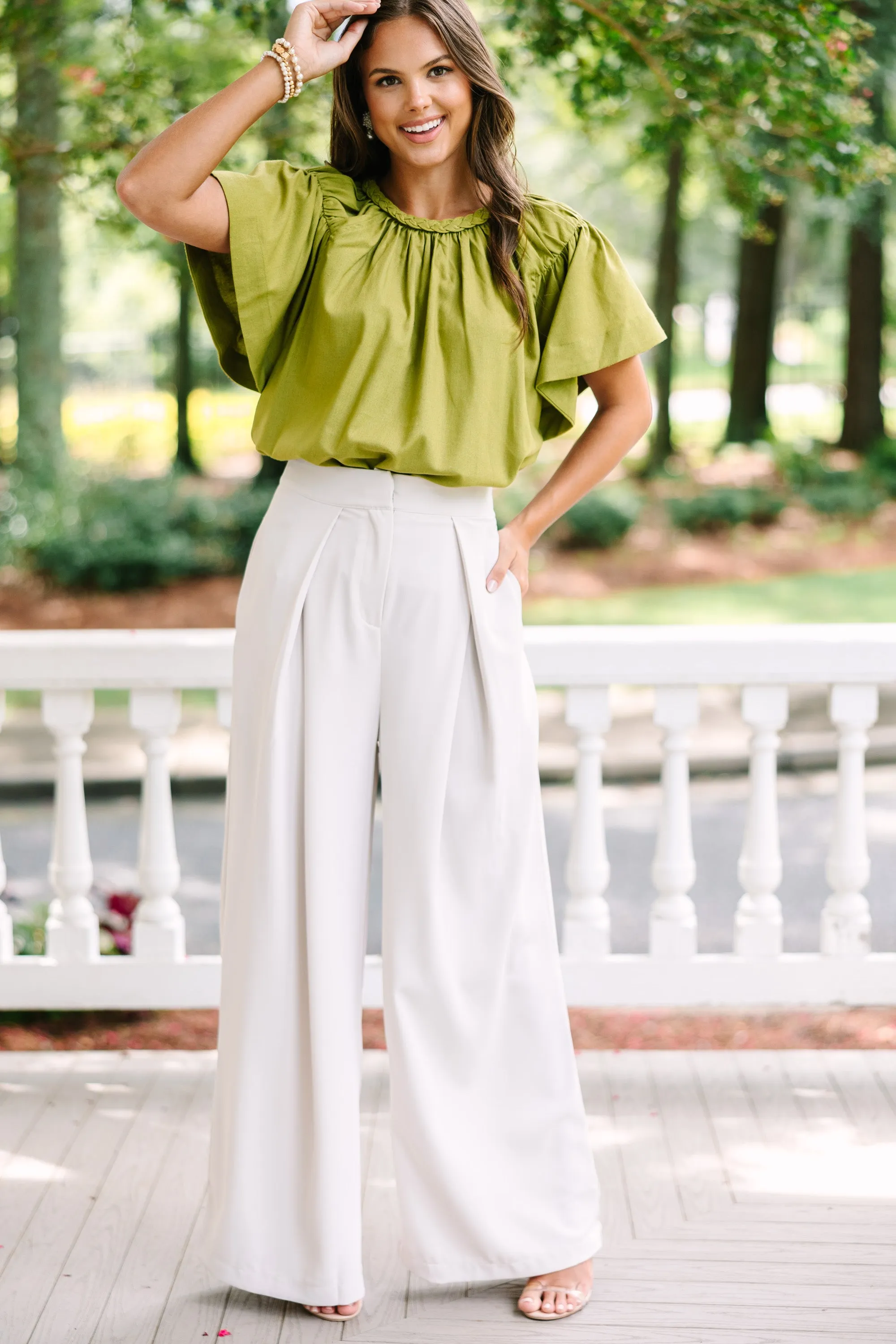 Good Times Olive Green Blouse