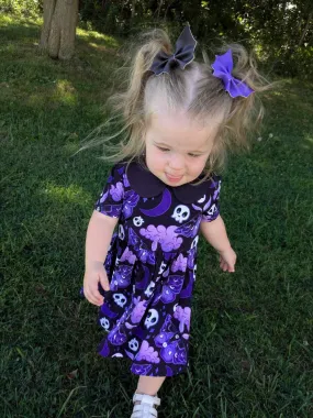 Goth Moth Tiered Twirl Dress