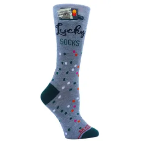 Grey Lucky Pocket Socks