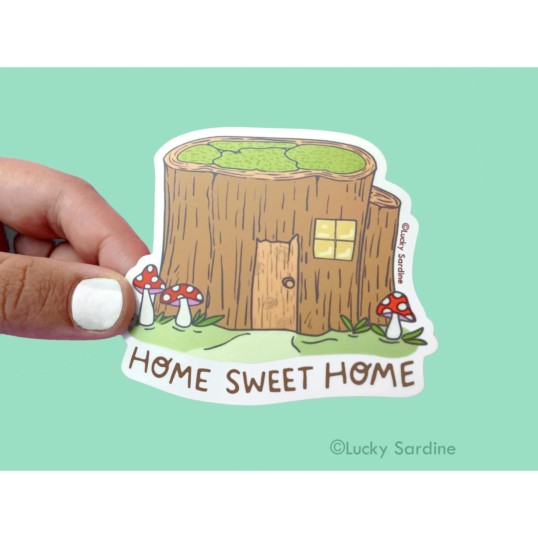 Home Sweet Home Log Home Sticker