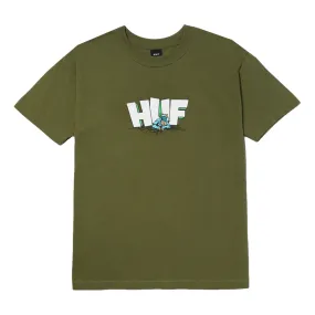 HUF THE DROP S/S TEE-OLIVE