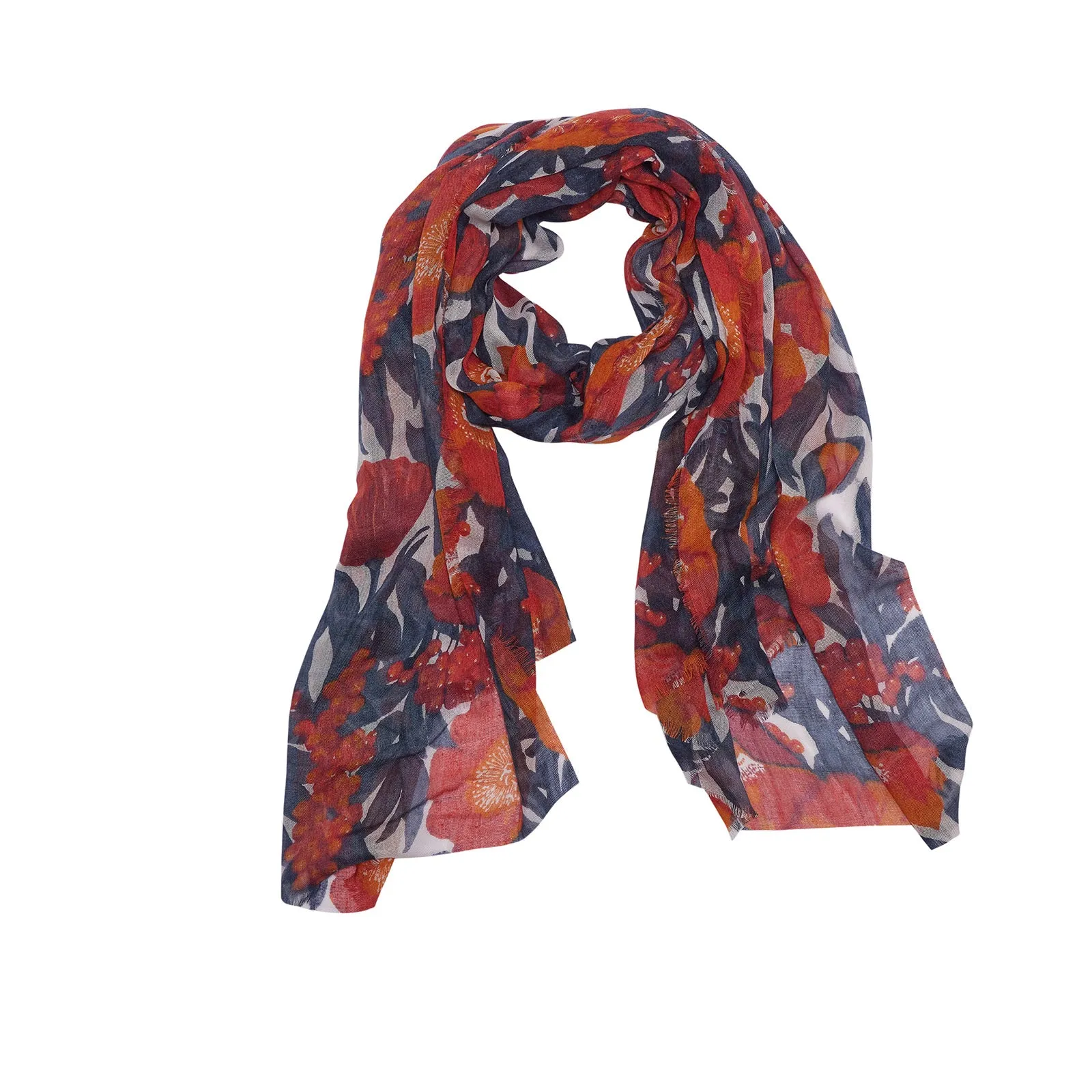 Icelandic Poppies Red Featherweight Scarf