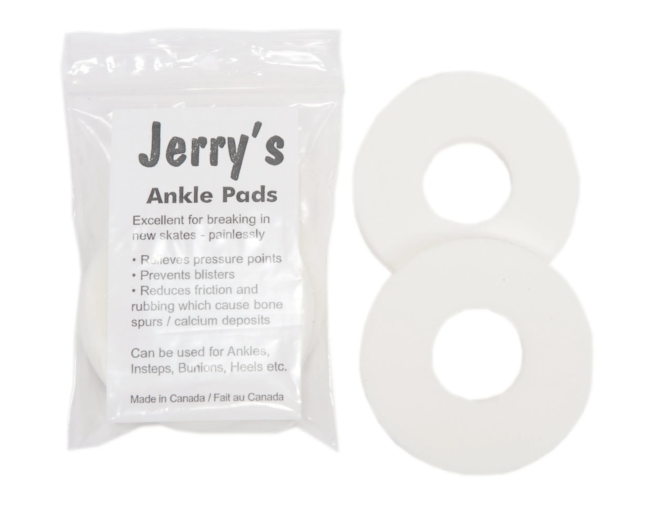 Jerry's 1222 Ankle Blister Pads Pack of 2