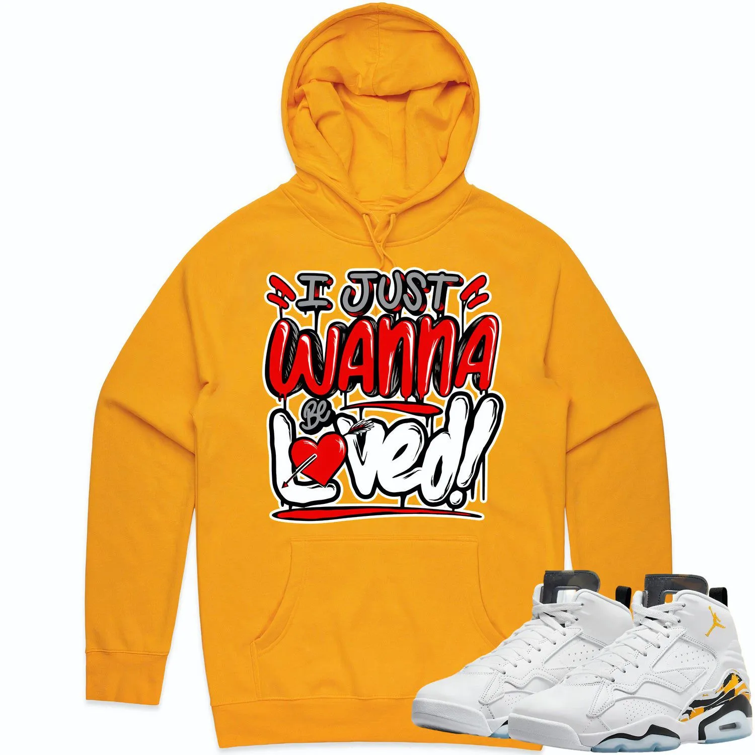 Jordan MVP 678 Yellow Ochre Hoodie to Match - RED LOVED