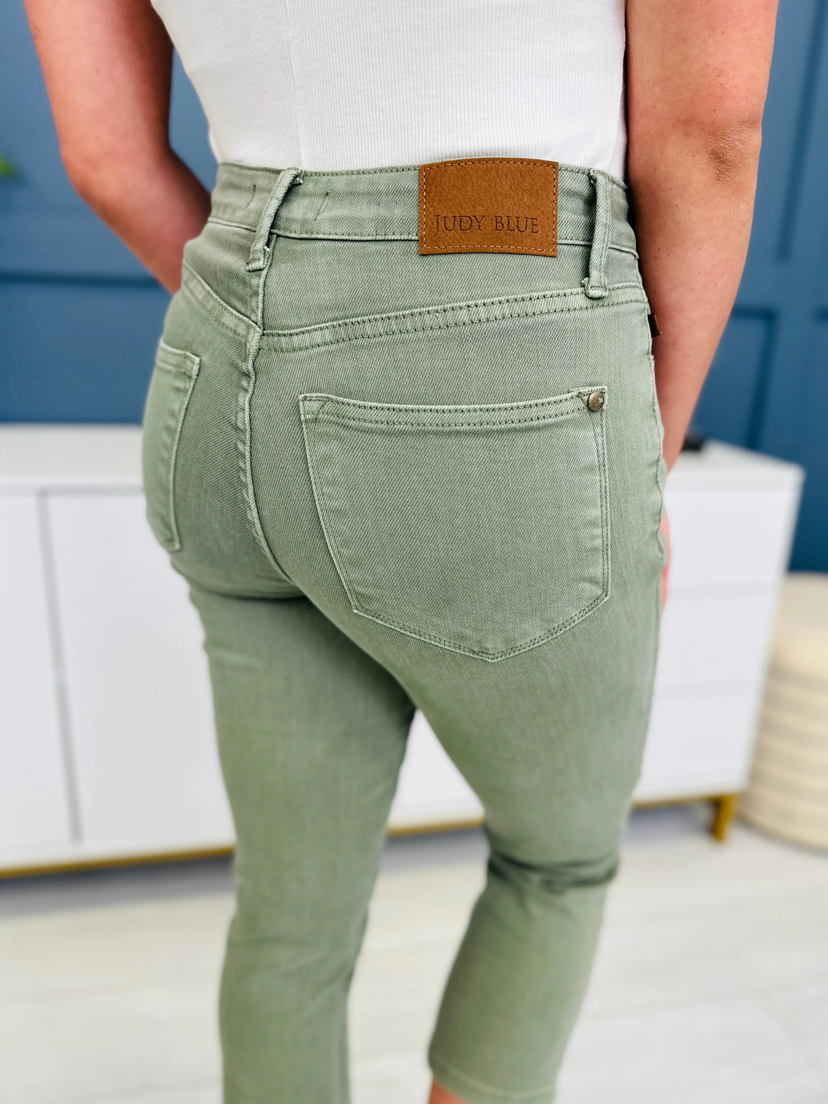 Judy Blue REG/CURVY Simply Sage Capris