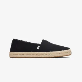 JUTE WRAP ESPADRILLES 'BLACK'