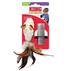 KONG Refillables Feather Mouse Cat Toy