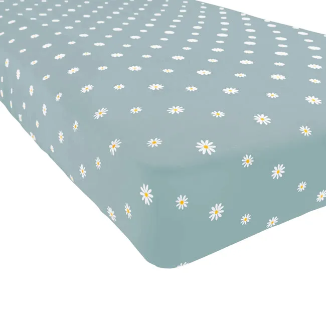 Kyte Baby Printed Crib Sheet in Daisy