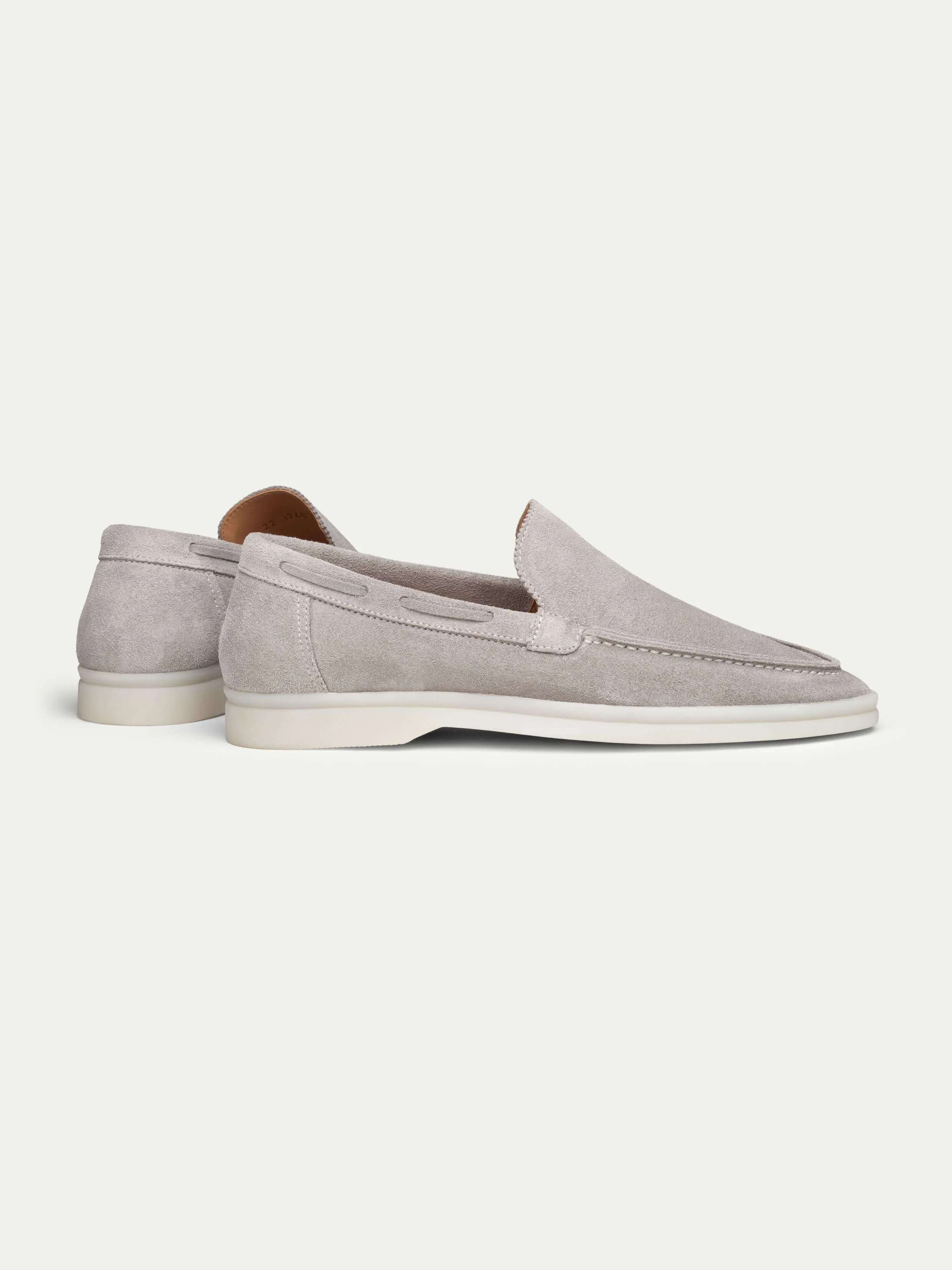 Lady Light Grey Yacht Loafers