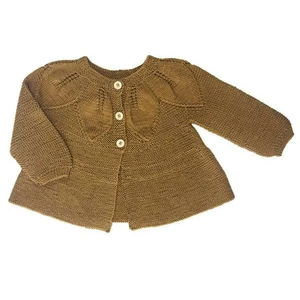 Leaf Cardigan - Earth Colours