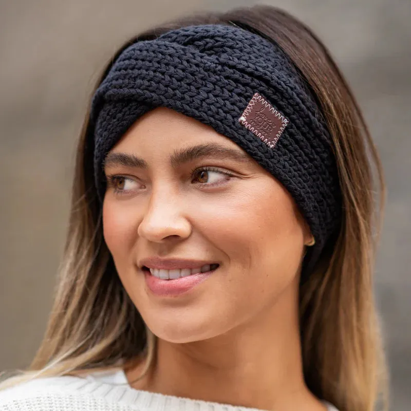 Love Your Melon - Black Criss-Cross Headband