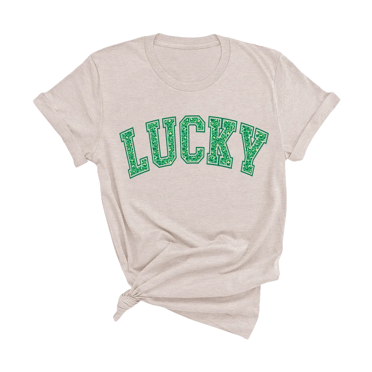 'Lucky' Leopard Graphic Tee