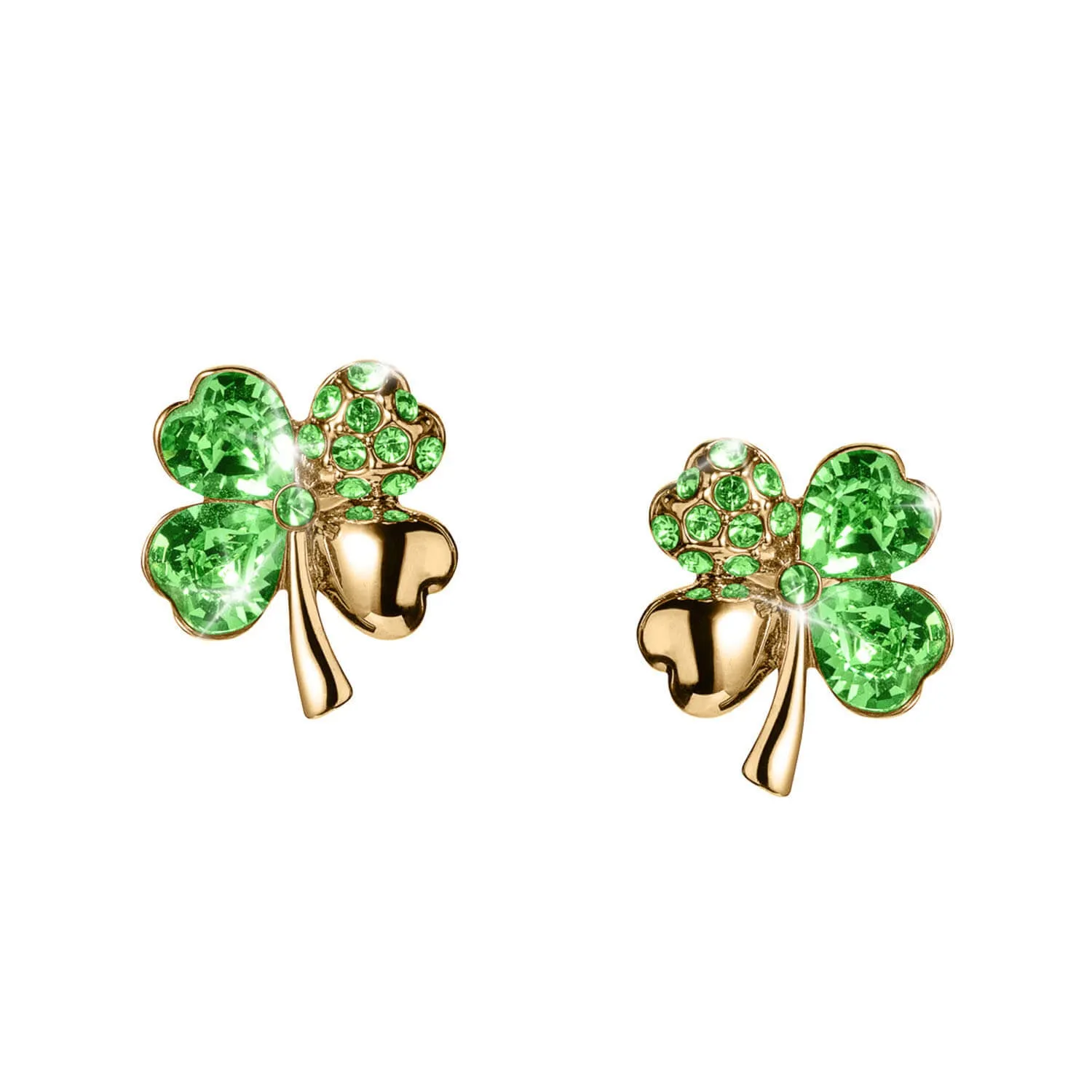 Lucky Three Leaf Clover Earrings