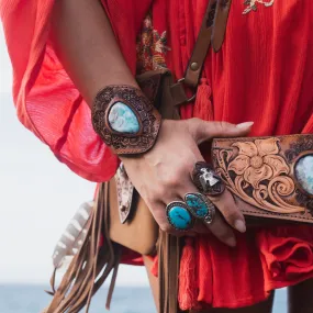 Mandala Cuff with Larimar