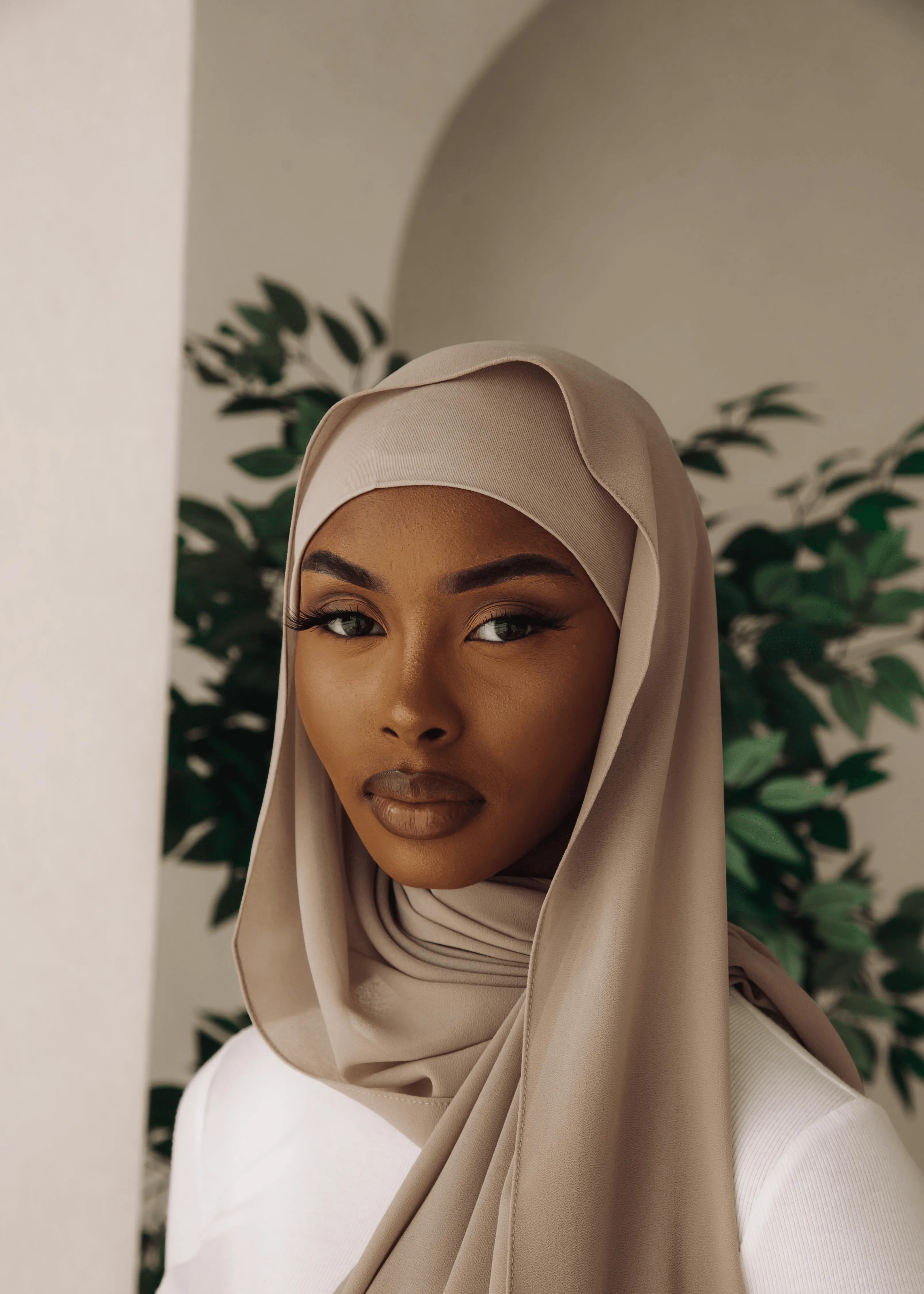 Matching Hijab & Undercap Set - Ash