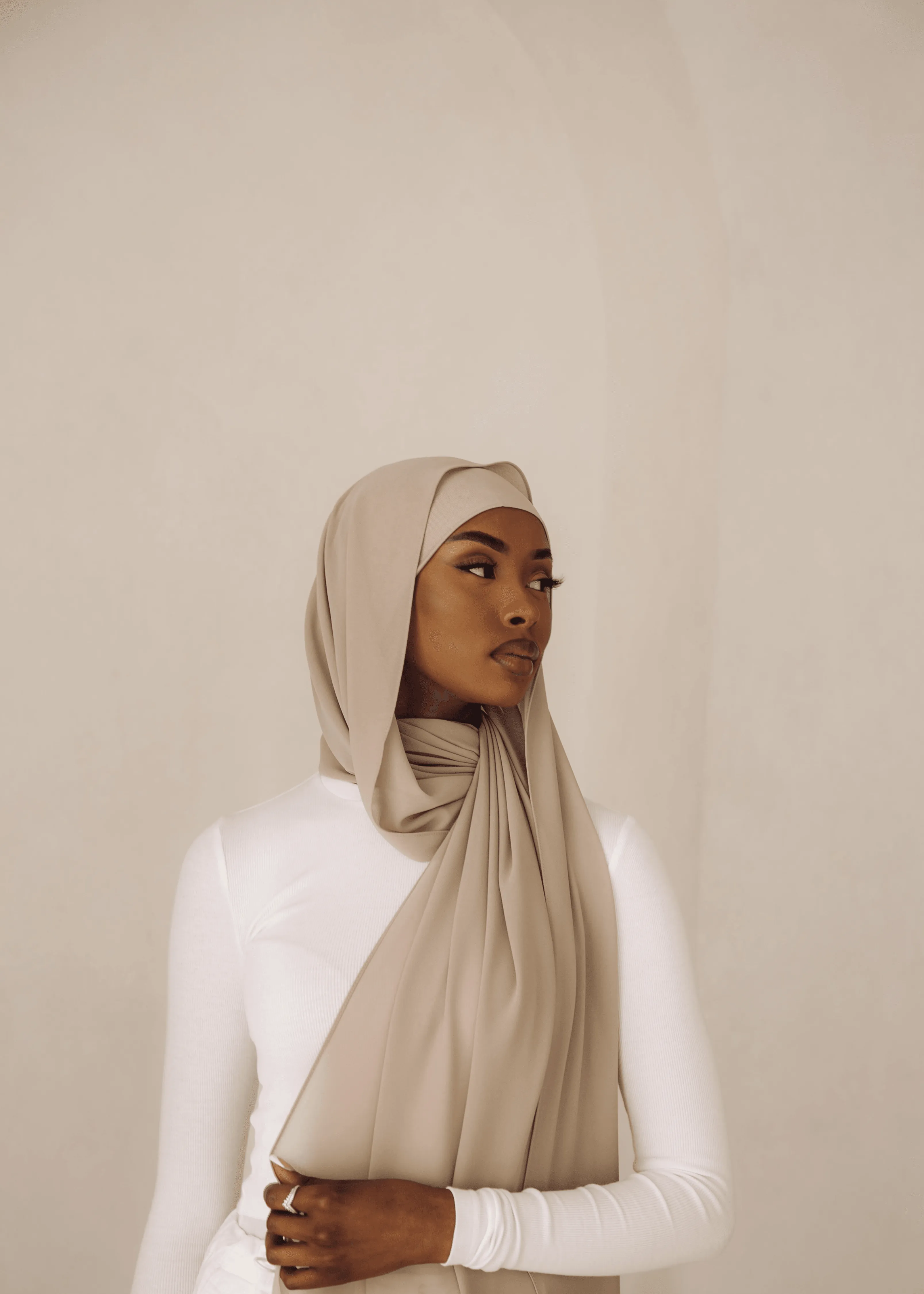 Matching Hijab & Undercap Set - Ash