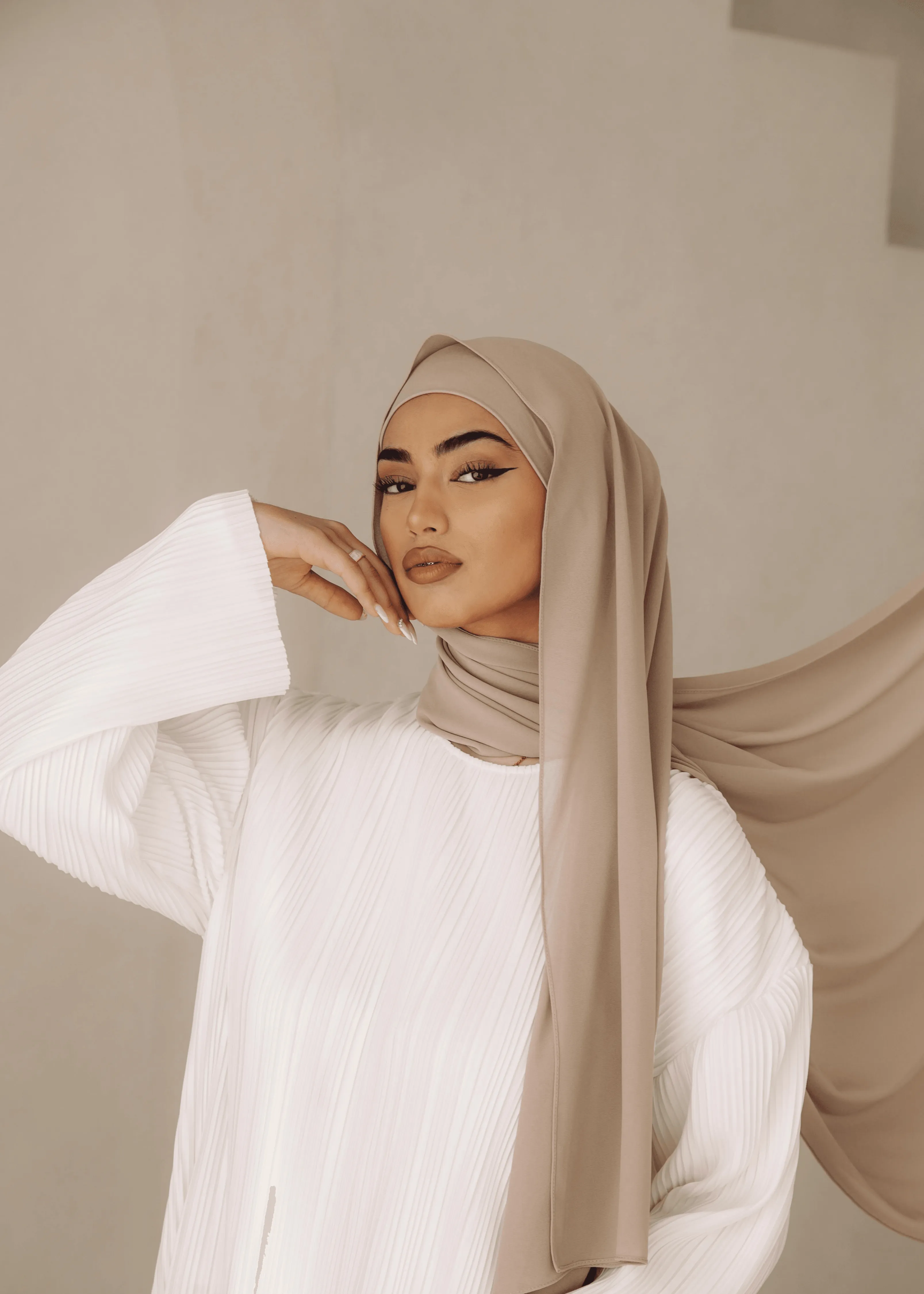 Matching Hijab & Undercap Set - Ash